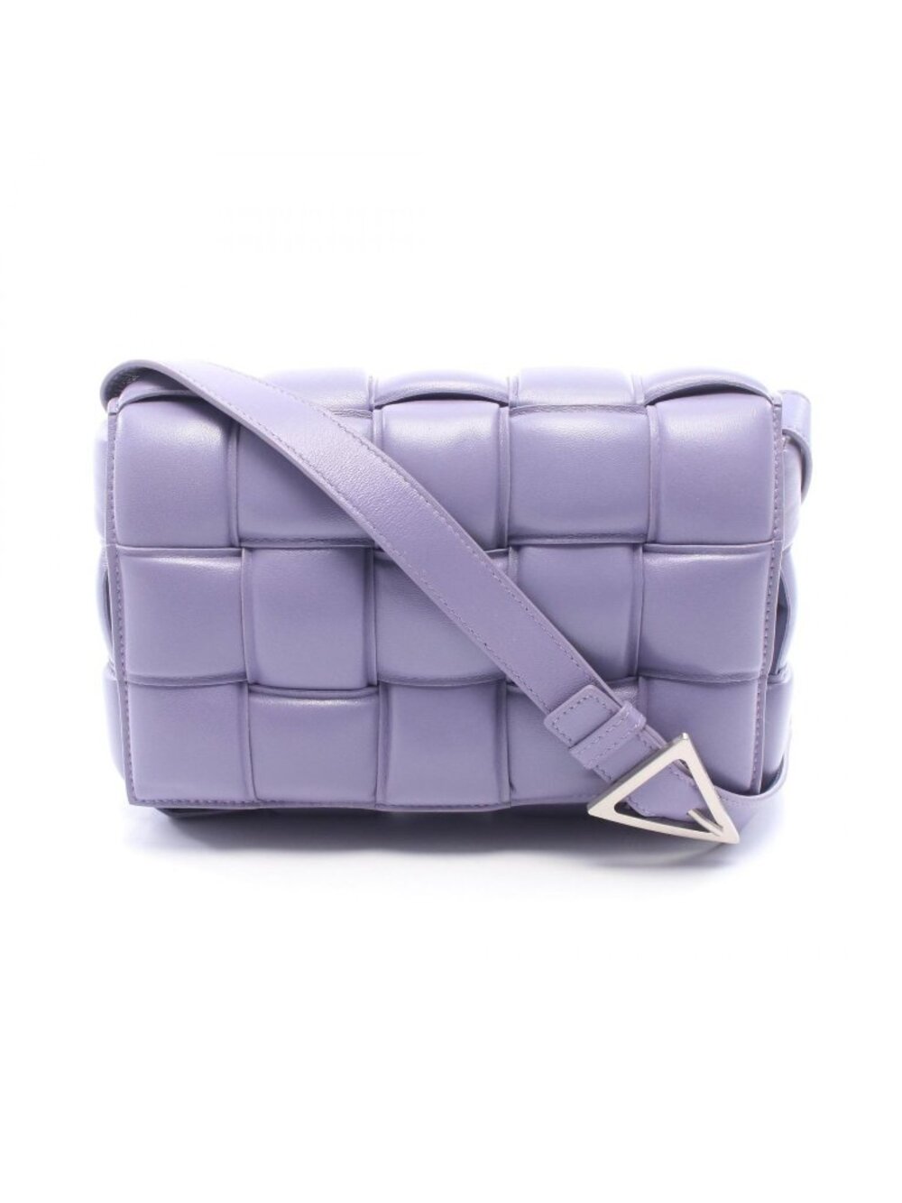 Bottega Veneta Shoulder Bag Padded Cassette Purple Leather